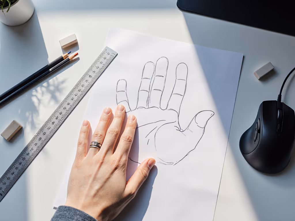 hand_tracing_on_paper_with_ruler_for_mouse_size_measurement