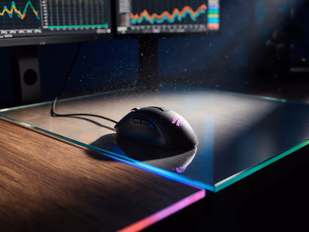 Gaming Mouse Desk Material Test: Glass, Wood, Metal