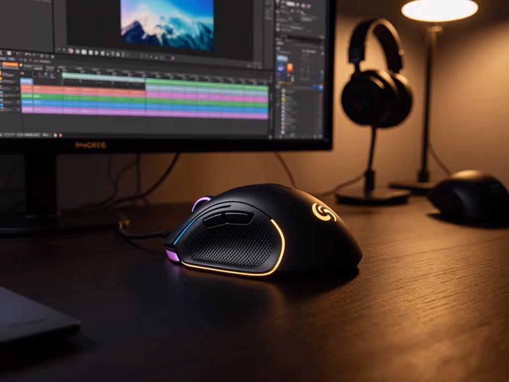 Ergonomic Gaming Mouse for Photoshop & Creative Apps